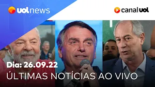 Pronunciamento de Ciro, governos recomendam distância de Bolsonaro e + notícias ao vivo | UOL News
