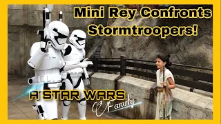 Mini Rey Confronts Stormtroopers!