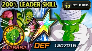 200% LEADER SKILL! 100% PHY PICCOLO LEVEL 10 LINKS SHOWCASE! Dragon Ball Z Dokkan Battle