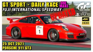 GRAN TURISMO SPORT / DAILY RACE ONE MAKE / PS5 / 25 OCT 2021 - PORSCHE 911 GT3 (4K UHD 60 FPS)