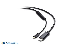 USB C to HDMI  Cable (USB-C / Thunderbolt 3 to HDMI Cable) 4K 60Hz, 60W PD Charging | Cable Matters