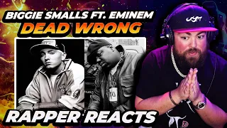 EMINEM X BIGGIE SMALLS | RAPPER REACTS to The Notorious B.I.G. - "Dead Wrong" feat. Eminem