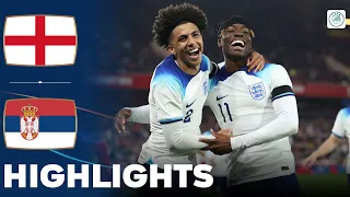 England vs Serbia | What a Big Win For Young Lions | Highlights | U21 Euro Qualification 12-10-2023