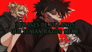 GC/ 3 FRASES DE VILLANOS QUE TENIAN RAZÓN MEME TIK TOK (BOKU NO HERO)