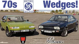 Rover SD1 & Leyland Princess - 70s British Wedge Battle! (1977 SD1 2600 & 1977 2200 HLS Road Test)