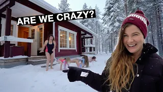 Americans Trying to be Finnish (FUNNY) | Lapland Finland