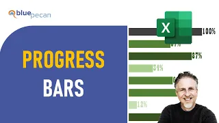 Percentage Progress Bar in Excel With Conditional Formatting | Change Colour Based on Value in Cell