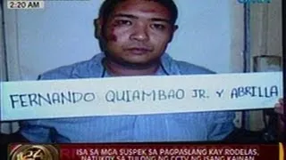 24 Oras: Isa sa mga suspek sa pagpaslang kay Rodelas, natukoy sa tulong ng CCTV ng isang kainan