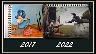 Art improvement meme 2017-2022 (Traditional art ver.)