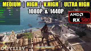 RX 580 | Assassin's Creed Odyssey - 1080p / 1440p - Medium, High, V.High, Ultra