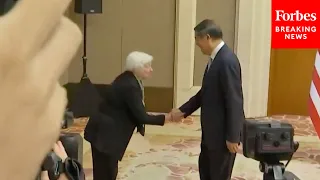 WATCH: Janet Yellen Bows To Chinese Vice Premier He Lifeng, Holds Meetings With Him