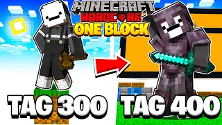 Ich Überlebe 400 Tage in ONE BLOCK Minecraft Hardcore