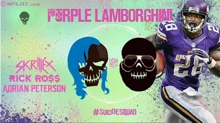 Purple Lamborghini - Skrillex & Rick Ross Ft. Adrian Peterson - NFL & Suicide Squad Music Video