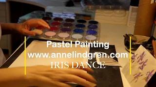 Iris Dance pastel painting