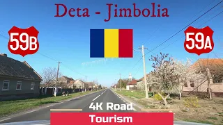 Driving Romania: DN59B & DN59A Deta - Jimbolia - 4k relaxing drive through The Banat Plains
