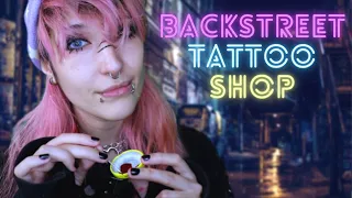 ASMR - BACKSTREET TATTOO SHOP ~ Getting a "Totally Safe" Stick & Poke from a Questionable Stranger ~