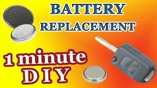 Замена батарейки в ключе МЕРСЕДЕС w140, ML,  W163,  Спринтер, Вито Change the battery