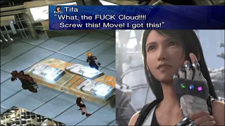 Final Fantasy VII Echo-S Mod: Tifa YELLS at Cloud because he can't press a button to open the door