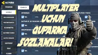 Call of Duty mobile Multiplayer uchun bazoviy nastroyka qilish 2023