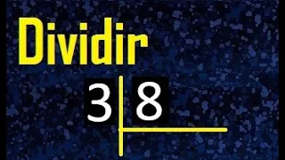 dividir 3 entre 8