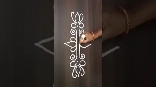 Quick & Easy Rangoli Border Designs #rangoli #muggulu #shorts