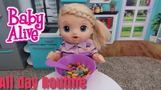 Baby Alive Lulu Morning and Night Routine videos