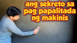 pano mag PALITADA ng MAKINIS?__construction ideas