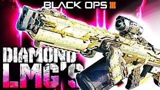 BO3: DIAMOND GRIND! - "LIGHT MACHINE GUNS" (Dark Matter Camo Challenge)