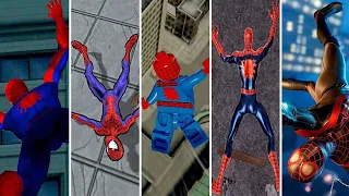 Evolution of  Spider -Man Falling Down in Games (1982 - 2021 ) 4K 60FPS ULTRA HD