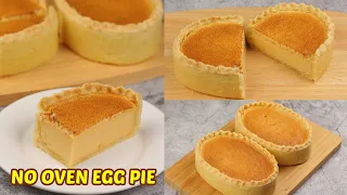 Egg Pie! [ No Oven, No Bake, No Mixer ]