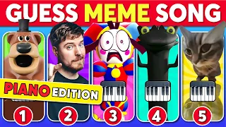 GUESS MEME SONG | 🎹🎵 The Amazing Digital Circus, Chipi Chapa Cat, MrBeast | Piano Edition