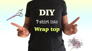 DIY T-SHIRT TO WRAP TOP