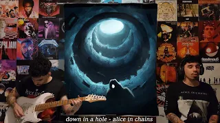 down in a hole - alice in chains (allone cover) with a.i art generated by lyrics