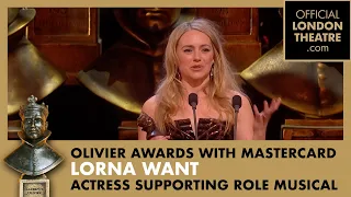 Lorna Want wins Best Actress Supporting Role Musical | Olivier Awards 2015 with Mastercard