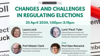 Changes and challenges in regulating elections