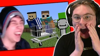 REACTING TO QUACKITY 'Minecraft, But We Are in A Shopping Cart' | Reactions #0089