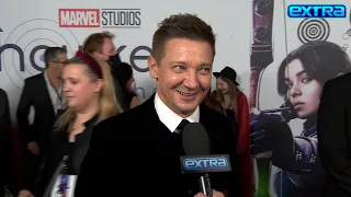 Watch Jeremy Renner Gush Over His DAUGHTER at Hawkeye Premiere (Exclusive)