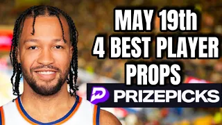 NBA PRIZEPICKS PLAYOFFS | SUNDAY | 05/19/2024 | 4 BEST PLAYER PROPS TODAY