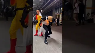 Saitama‘s wig is the most realistic cosplay costume I’ve ever seen #shorts