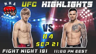 Paddy Pimblett Vs Luigi Vendramini | MMA Highlights | 04.09.21