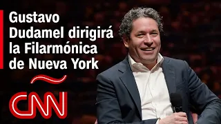 Mira a Gustavo Dudamel expresar su alegría por ser el nuevo director de la Filarmónica de Nueva York