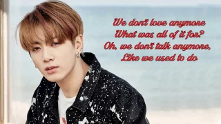 Duet with Jungkook (Karaoke) - We Don't Talk Anymore Instrumental + Lyrics