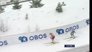 NRK. Therese Johaug vs Frida Karlsson. Holmenkollen 2020.