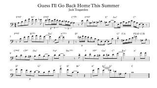 Jack Teagarden "I Guess I'll Go Back Home This Summer" Jazz Trombone Solo Transcription