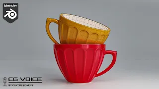 How to model Tea Cup in blender _  Blender Tea Cup