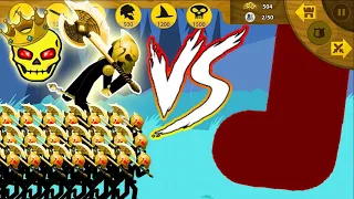 Army Final Boss Golden Vs Super Titan   Stick War Legacy Mod Apk