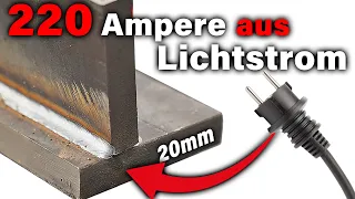 UNFASSBARE 20mm Stahlplatten mit Lichtstrom schweißen! | Picomig 220 puls