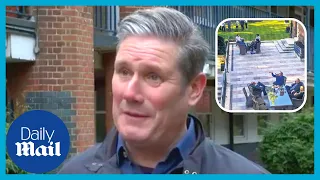 Downing Street: Keir Starmer reacts to Boris Johnson's No10 garden lockdown photo