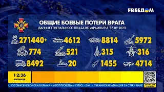 Сводка Генштаба ВСУ по состоянию на 15 сентября