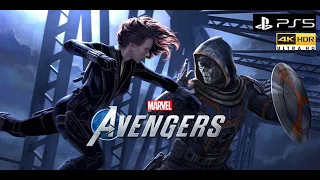 Marvel's Avengers PS5 Gameplay - Taskmaster vs Black Widow Fight | 4K HDR